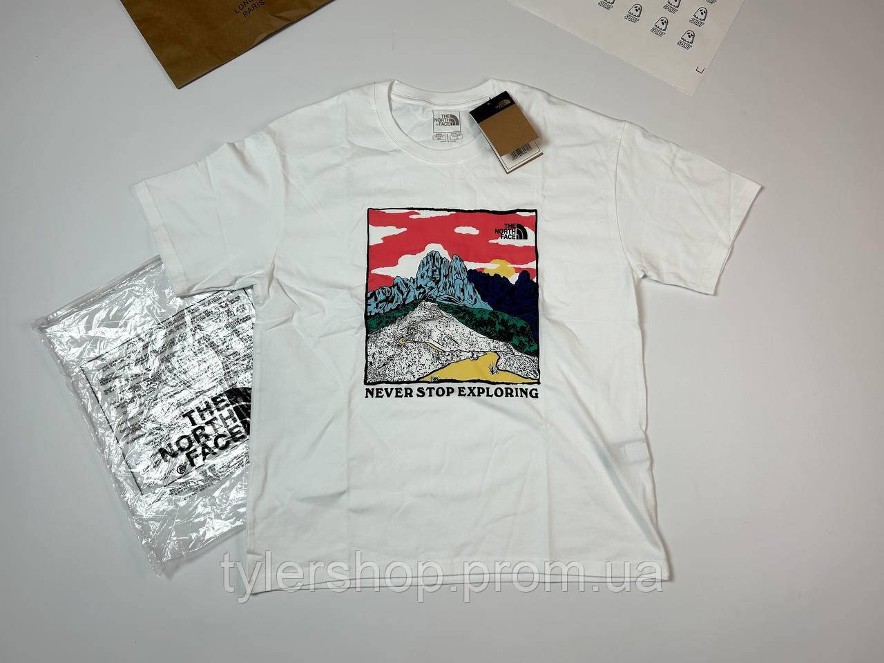 Футболка TNF white тнф біла оригінал - фото 1 - id-p2650025401