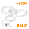 Люстра LED ELLY AC 3R 36W RC ACENTO LIGHTING біла 2800-6000K 3240Lm Ø480х80мм з пультом ДУ 220V IP20, фото 3