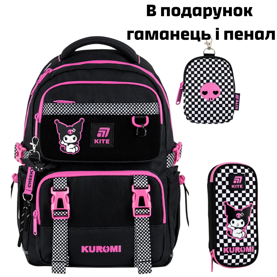 Рюкзак шкільний Kite Education Kuromi HK25-1022M, фото 1