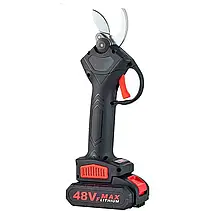 Професійний акумуляторний садовий секатор 48V в кейсі з двома акумуляторами Садові ножиці 2 АКБ, фото 5