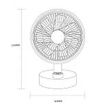 Міні-вентилятор настільний Sothing Plume S2 Desktop Fan з акумулятором (DSHJ-S-2102), Apricot White, фото 7