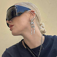 Окуляри Y2K чорні 7003, фото 5