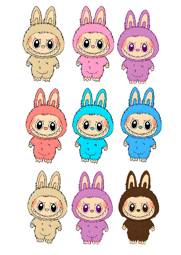 Вафельна картинка Labubu No4, фото 1