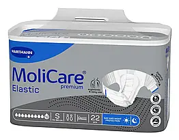 Підгузки нічні для дорослих Paul Hartmann MoliCare Premium Elastic 10 крапель S 22 шт., 8781339 — 136