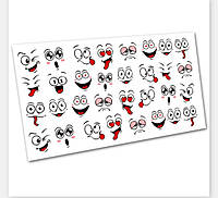 Слайдер-дизайн для ногтей Furman Смайл № 3097