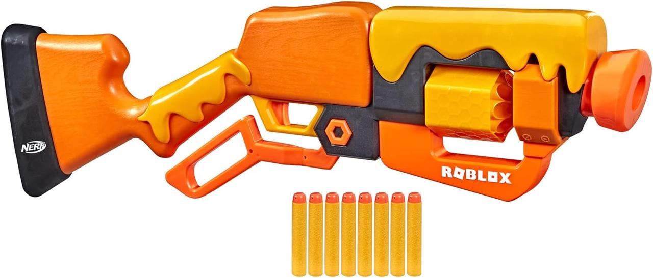 Бластер Нерф Nerf Roblox Adopt Me!: Bees! Lever Action Dart Blaster