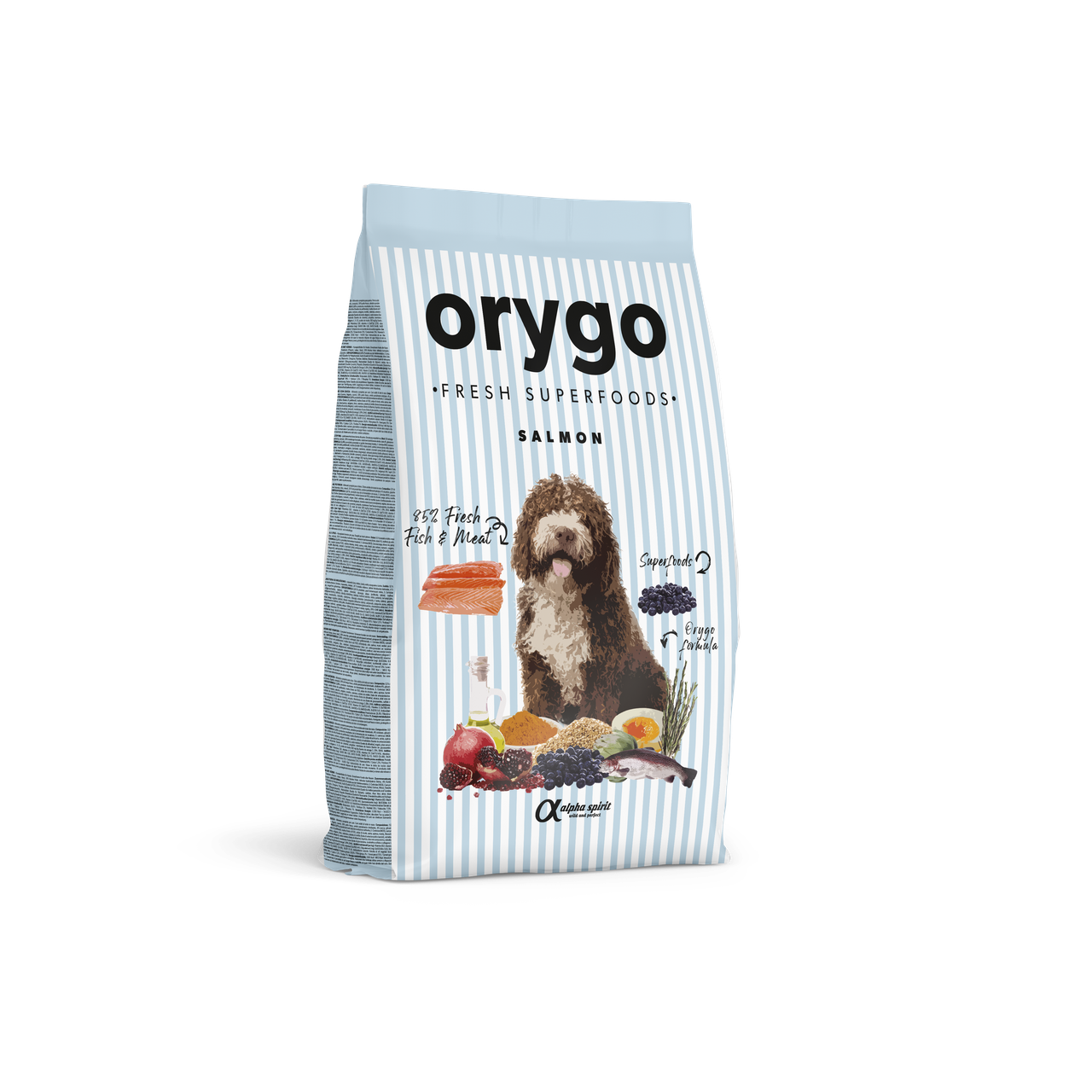 Корм для дорослих собак Orygo Salmon з лососем та чорницею напіввологий 8кг (ORYGD030000947), фото 1