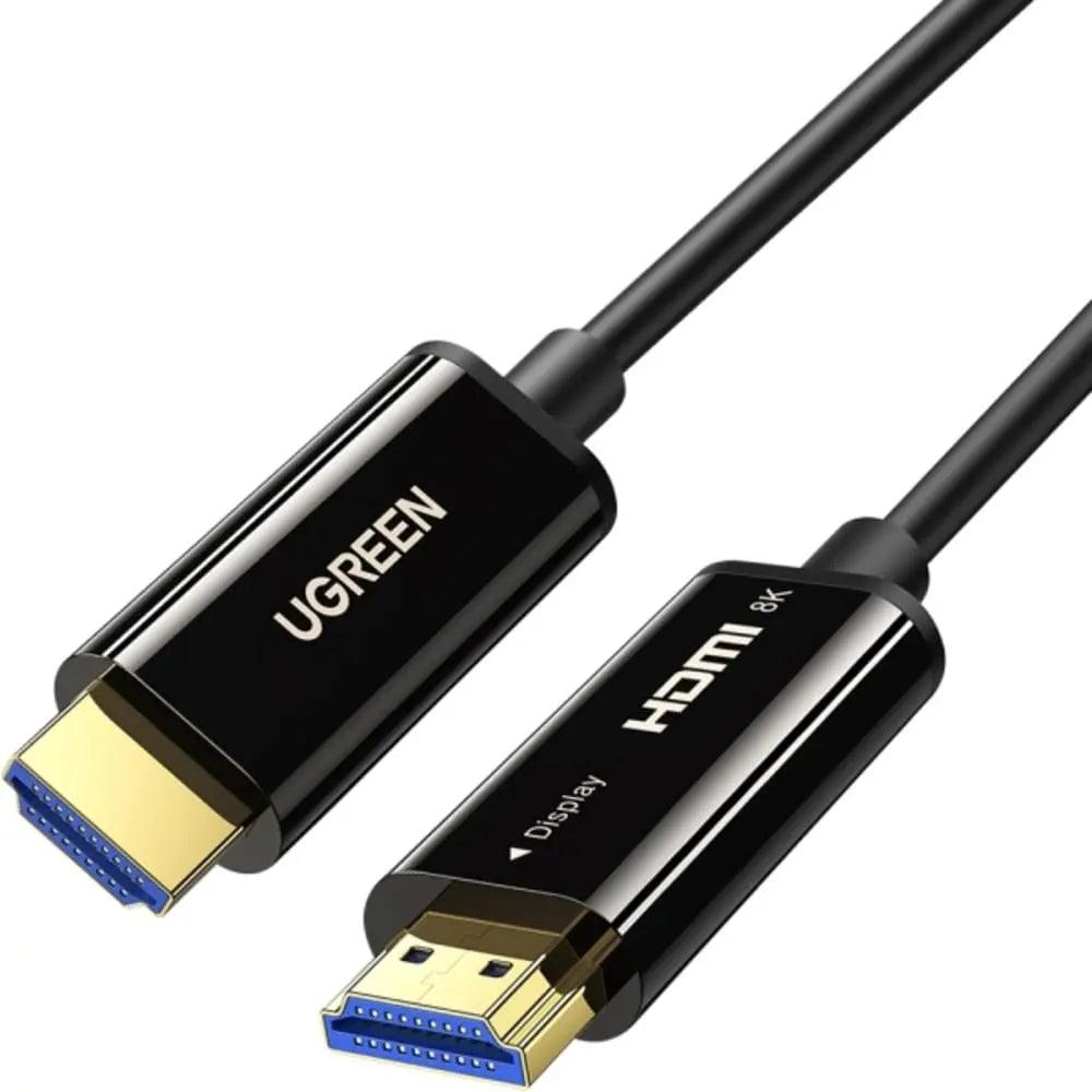 Кабель HDMI UGREEN 8K@60Hz Hdmi 2.1 Male to Male Fiber Optic Cable 15 м Black (HD141), фото 1