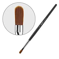 MILEO Пензель для геля, брів No 6-1, арочна, штучний ворс