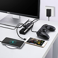 USB хаб RSHTECH RSH-A37 USB 3.0 7 портів з блоком живлення hub концентратор, фото 5