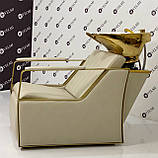 Перукарська мийка Bronx Lux з керамічною раковиною Gold, фото 10