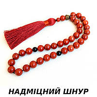 Чотки Червона яшма 33 намистини d 8мм