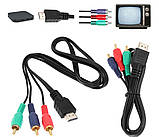 Кабель адаптер перетворювач HDMI сумісний з 3 RCA AV кабель HD Audio Video 1080P, фото 5