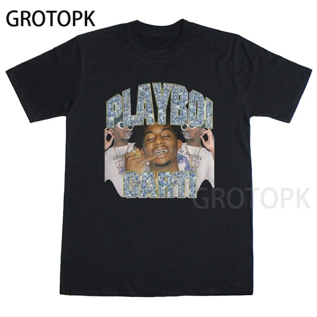 Футболка Playboi Carti хіп-хоп / Футболка Плейбой Карті унісекс, фото 1