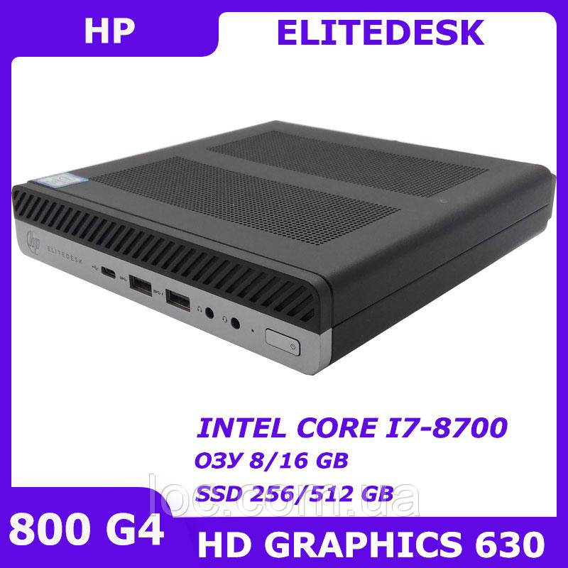 Міні ПК HP 800 G4 i7-8700 8/256 GB DisplayPort HDMI WiFi+Bluetooth