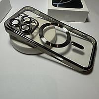 Прозорий чохол на Apple iPhone 16 Pro, MagSafe, захист камери, Natural Titanium