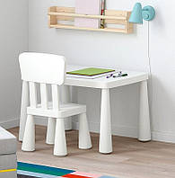 Стільчик зі столом дитячий, Дитячий столик і стільчик для дівчинки, Ігровий столик дитячий IKEA, ETB