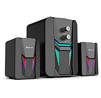 Оригінал! Колонки комп&apos;ютерні Xtrike ME Wired Speaker SK-612 RGB, чорні - Высшее качество!