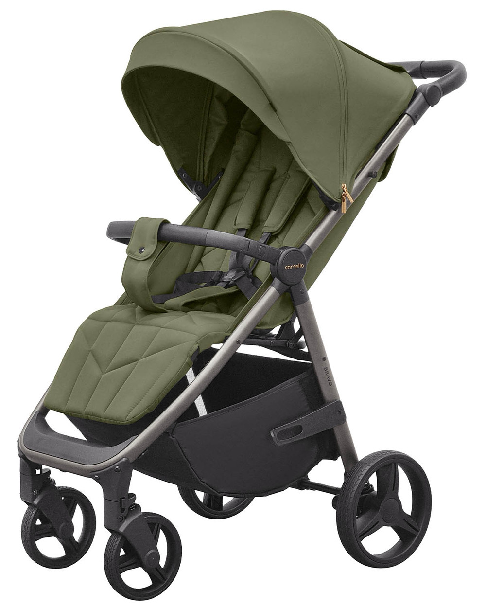 Прогулянкова коляска дитяча CARRELLO Bravo CRL-8512PU Bergamot Green, колір зелений, фото 1