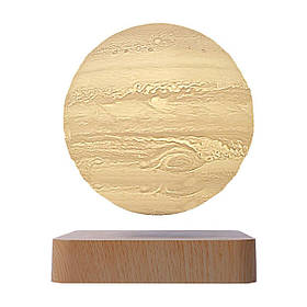 Магнітна левітаційна лампа HCNT Levitating Lamp Jupiter Light Wood Grain ly