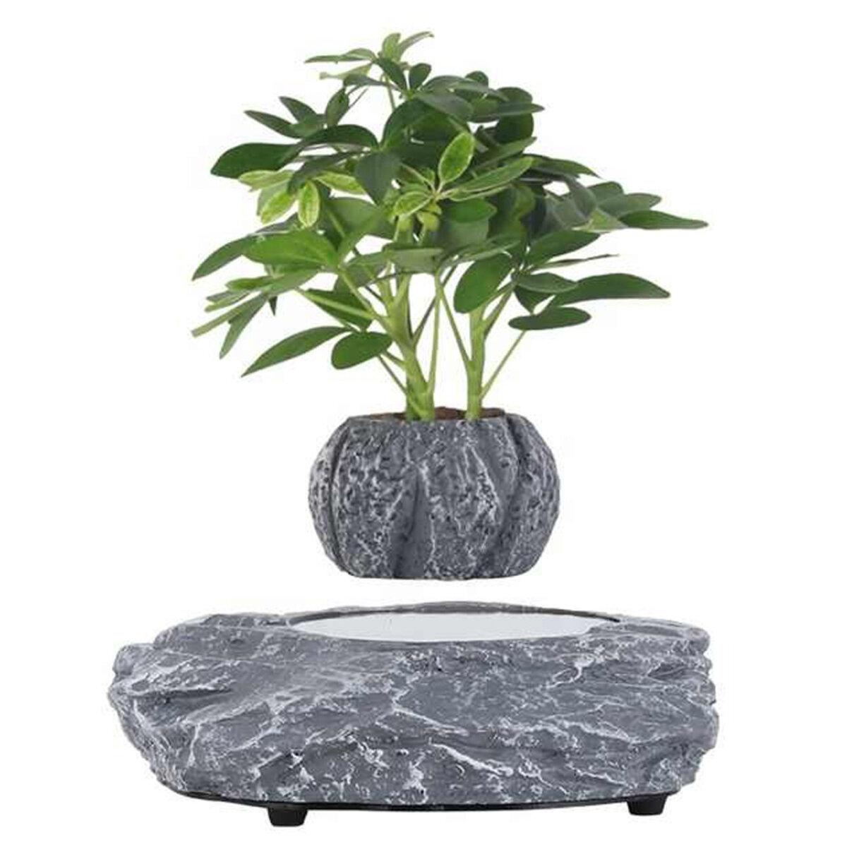 Магнітний левітаційний горщик для рослин HCNT Magnetic Levitating Pot M5B-P Grey yL., фото 1