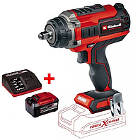 EHA Професійний ударний акумуляторний безщітковий гайковерт Einhell IMPAXXO 18/450 - Solo : з АКБ 18V 5.2 Ah+ЗП