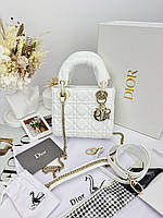 Dior Lady Mini White Gold