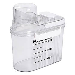 Контейнер для зберігання сипучих продуктів 20х11х22 см з дозатором і мірною шкалою ємність для круп 2л HP-27-13