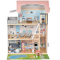 Ляльковий будиночок XXL PlayTive із басейном 54 деталі Німеччина