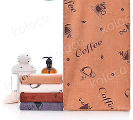 Кухонний рушник мікрофібра 35×70 Coffee мод. 481 (12)