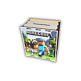 Скарбничка для грошей "Майнкрафт", 200 днів, дитяча, 15*17*8,5 см, фото 2