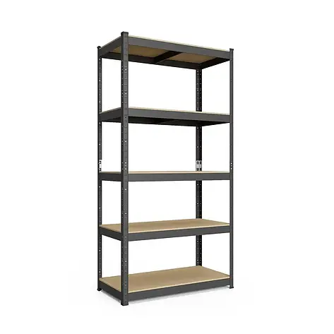 Стелаж Еталон Е251 1800х900х500 Меткас, 175 кг/полицю, 5 полиць, ДСП, пофарбований, металевий, фото 1