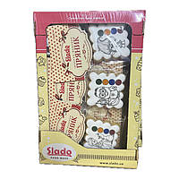 Пряники имбирно медовые для деток Мультики с раскраской Квадратные Slado