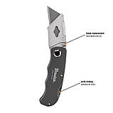 Універсальний складаний металевий ніж 
, лезо 19мм, DIY-KN190201/B, фото 2