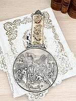 Німецький олов'яний настінний барельєф, харчове олово, Німеччина, "Frühling" - весна, WMF