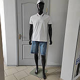 Футболка поло чоловіча біла короткий рукав бавовна літо, фото 2