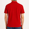 Чоловіча футболка поло червоного кольору з преміальної турецької тканини лакоста, вільний крій, фото 5