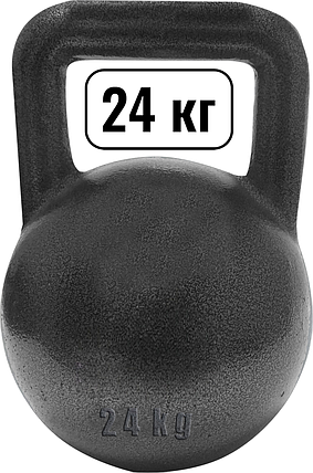 Гиря для кросфіту чавунна гиря спортивна для фітнесу гиря для атлетичних вправ лита GoodLift 24 кг, фото 1