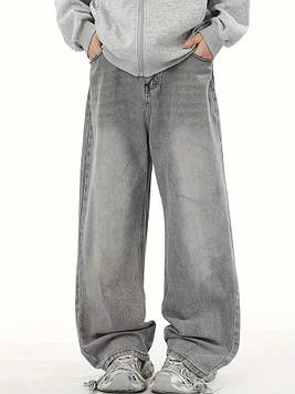 Джинси молодіжні чоловічі для хлопчика підлітка сірі