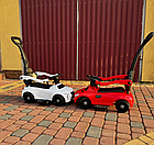 Дитяча машинка-каталка толокар Gordon (батьківська ручка, педаль газу, світлові та звукові ефекти), Червоний, фото 6