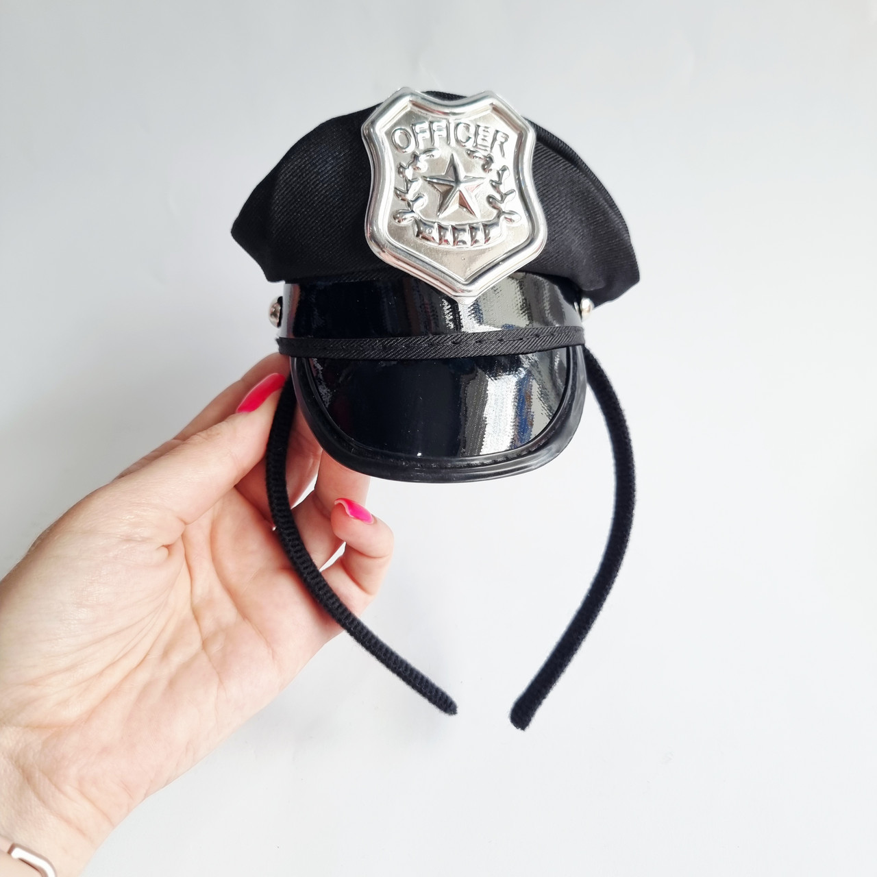 Обруч із кепкою поліцейського №1, розмір 52-56 см