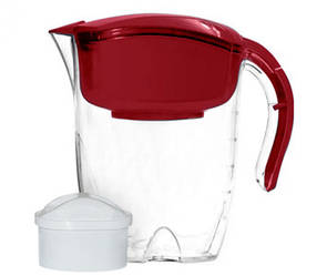 Глечик фільтр для води AquaKut Ювенус 3,7л (червоний) з механічним лічильником