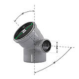 Коліно 2 пл 110x100х45+ 50х90° (праве) TA Sewage, фото 2