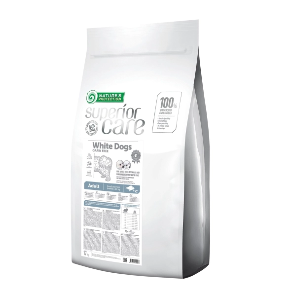 Сухий корм для собак Nature's Protection (Нейчерс Протекшен) Superior Care White Dog GF Adult Small and Mini з білою рибою 17 кг