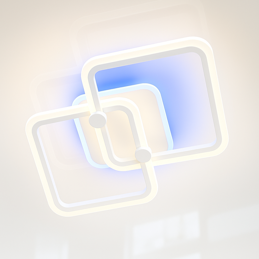 Люстра для підлітка Vatan Light 80W до 18 м² колір Білий 1175/2 WH 3color, фото 1