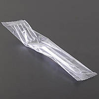 Виделки одноразові в індивідуальній упаковці 16 см 100шт - преміум