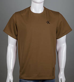 Футболка супер-батал Calvin Klein 2418сб (Уп.2шт 5XL,6XL), Кориця