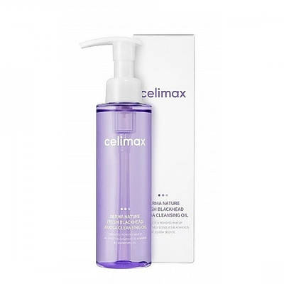 Уцінка! Гідрофільна олія CELIMAX Derma Nature Fresh Blackhead Jojoba Cleansing Oil 150ml (М'ята коробка!)