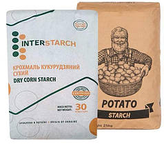 Крохмаль картопляний і кукурудзяний 
