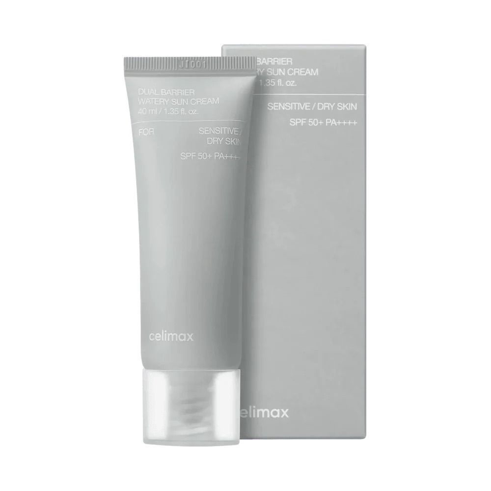 Зволожувальний сонцезахисний крем для обличчя CELIMAX Dual Barrier Watery Sun Cream SPF50+ PA++++ 40ml